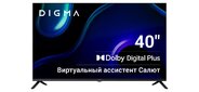 Телевизор LED Digma 40" DM-LED40SBB36 Салют ТВ Frameless Metal черный / черный FULL HD 60Hz DVB-T DVB-T2 DVB-C DVB-S DVB-S2 USB WiFi Smart TV