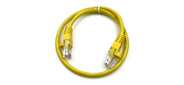 Патч-корд Buro UTP 4 пары cat5E CCA molded 0.5м желтый RJ-45 (m)-RJ-45 (m)