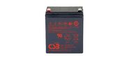 Battery CSB series GP,  HR1227W F2,  voltage 12V,  capacity 27 W / C at 15 min. discharge to U fin. - 1.67 V / Cel at 25°C,   (discharge 20 hours),  max. discharge current  (5 sec.) 130A,  short circuit current 424A,  max. charge current 2.7A,  lead-acid type AGM,  terminals F2,  LxWxH 90x70x106.1mm.,  weight 1.97kg.,  service life 5 years.