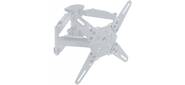 Kromax ATLANTIS-45 white,  Кр. стал. наст. для TV 22"-65",  max 45 кг,  5 ст св.,  нак. +5°-15°,  пов. 160°,  от ст. 55-470 мм,  max VESA 400x400 мм