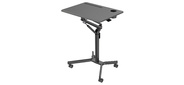 Стол для ноутбука Cactus VM-FDS101B столешница МДФ черный 70x52x105см  (CS-FDS101BBK)