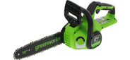 Цепная пила аккумуляторная GreenWorks GD24CS30K4, 24V, 30см, бесщеточная, c АКБ 4 Ач и ЗУ (2007007UB)
