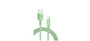 Defender Кабель F207,  USB 2.0  (AM) - Type C,  1метр,  2.4А,  силиконовая оплетка,  зелёный.