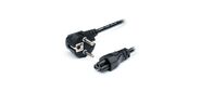 ATCOM AT15270  Кабель питания для ноутбуков 1.8m,  C5,  3x0.75mm,  евровилка