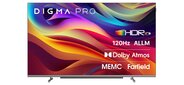 Телевизор OLED Digma Pro 55" OLED 55M Google TV Frameless черный / серебристый 4K Ultra HD 120Hz DVB-T DVB-T2 DVB-C DVB-S DVB-S2 USB 2.0 WiFi Smart TV