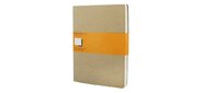 Блокнот Moleskine CAHIER JOURNAL QP421 XLarge 190х250мм обложка картон 120стр. линейка бежевый (3шт)