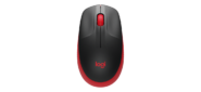 Мышь Logitech M190 красный / черный оптическая (1000dpi) беспроводная USB (2but)