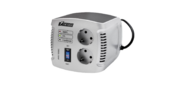 Stabilizer POWERMAN AVS 1000C, step-type regulator, 1000VA / 500W, 150-280V, the maximum input current is 8A, 2 eurosockets, IP-20, floor standing, 151mm x 126mm x 123mm, 2kg.