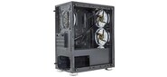ExegateEX294382RUS Корпус Minitower ExeGate Mistery X2 (mATX, без БП, 2*USB+1*USB3.0, аудио, черный, 4 вент. 12см с RGB подсветкой, боковая панель - закаленное стекло)