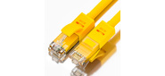 Greenconnect Патч-корд прямой 0.5m, UTP кат.5e, желтый, позолоченные контакты, 24 AWG, литой, GCR-LNC02-0.5m, ethernet high speed 1 Гбит / с, RJ45, T568B