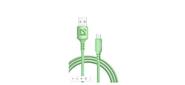 Defender USB кабель F207 Micro, green, 1м, 2.4А, силикон, пакет (87108GRN)
