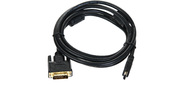 Кабель HDMI to DVI-D (19M -25M) 2м, 2 фильтра TV-COM <LCG135F-2M>