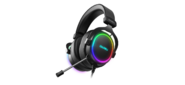 Гарнитура игровая проводная Dareu EH925 Black  (черный),  подсветка RGB,  фиксированный микрофон с шумоподавлением,  подключение USB,  длина кабеля 2, 2м