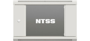 Шкаф коммутационный NTSS Премиум  (NTSS-W6U6060GS-2) настенный 6U 600x600мм пер.дв.стекл 60кг серый IP20 сталь