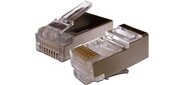 Коннектор медный Lanmaster TWT-PL45 / S-8P8C-6V UTP RJ45 кат.6 натуральный (упак.:100шт)