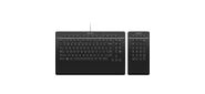 Клавиатура 3Dconnexion 3DX-700092 Keyboard Pro with Numpad,  US-International  (QWERTY)  (341214)