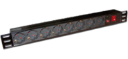 Блок розеток TWT  (TWT-PDU19-10A8P) 19" 8 шт.. 10A 250V. без шнура питания