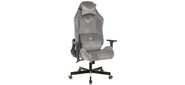 Кресло игровое Knight N1 Fabric серый Light-19 с подголов. крестовина металл