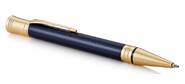 Ручка шариковая Parker Duofold Prestige K307  (1931373) Blue Chevron GT M черные чернила подар.кор.