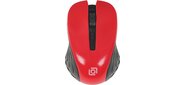 Мышь Oklick 545MW черный / красный оптическая (1600dpi) беспроводная USB (4but)