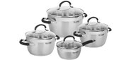 Набор посуды 8 предм.  (кастрюли с / кр 18 / 20 / 24 см,  ковш с / кр 16 см) Prime Rondell RDS-1291
