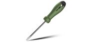 Шлицевая отвёртка ";Home Series Green"; Deli HT1105L 5x100мм  Эксклюзивный дизайн,  рукоятка из высококачественного софттач пластика