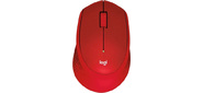 Мышь Logitech M331 Silent Plus красный оптическая  (1000dpi) silent беспроводная USB