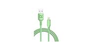 Defender Кабель F207,  USB 2.0  (AM) - Apple Lightning  (M),  1метр,  2.4А,  силиконовая оплетка,  зелёный.