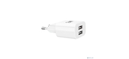 Bion Сетевое Зарядное Устройство,  2*USB-A,  10 Вт,  белый [BXP-ADP-2A-10W]