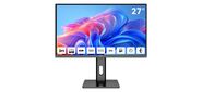 Монитор 27" AIWA MD2714 Black  (IPS,  2560x1440,  HDMI+DP+Type C 65W,  1 ms,  178° / 178°,  350 cd / m,  1000:1,  180Hz,  Spk,  Pivot)