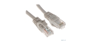 Патч-корд Bion [BPC-U5E181-10M] U / UTP,  Cat.5e,  AWG 26  (7 / 0, 16мм),  многожильный,  PVC,  10м,  серый,  100% медь
