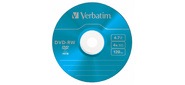 Диск DVD-RW Verbatim 4.7Gb 4x Slim Color (5шт) 43563