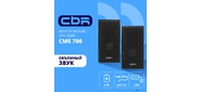 CBR CMS 700,  Акустическая система 2.0,  питание USB,  2х3 Вт  (6 Вт RMS),  материал корпуса MDF,  3.5 мм линейный стереовход,  цвет чёрный