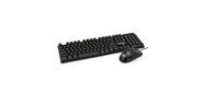 Exegate EX295302RUS Комплект ExeGate Professional Standard Combo MK110 (клавиатура влагозащищенная 104кл. + мышь оптическая 1000dpi, 3 кнопки и колесо прокрутки, длина кабелей 1, 5м; USB, черный, Color