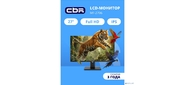 CBR LCD Монитор 27" MF-2706 безрамочный,  IPS,  FHD 1920x1080,  75Гц,  1*HDMI,  1*VGA,  FreeSync,  черный,  кабели 1* HDMI+1*VGA1.5м в комплекте [LCD-MF2706-OPC]