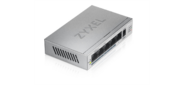 Zyxel GS1005HP,  5xGE  (4xPoE+),  настольный,  металлический,  бесшумный,  бюджет PoE 60 Вт