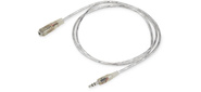 Кабель-удлинитель аудио Buro CAB025-1m Jack 3.5 (m) / Jack 3.5 (f)1м. прозрачный