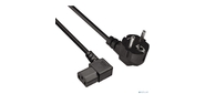 Exegate EX273393RUS Кабель питания ExeGate PC-1, 2 OfficePC 450W  (Евровилка Schuko ->С13 угловой) VDE-250V черный,  1.2м