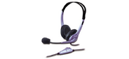Наушники с микрофоном Genius HS-04S blue