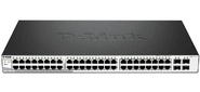 D-Link DGS-1210-52 / F1A,  L2 Smart Switch with 48 10 / 100 / 1000Base-T ports and 4 1000Base-X SFP ports