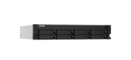 SMB QNAP TS-832PXU-RP-4G 8-Bay 2U rackmount NAS, AL324 quad-core 1.7 GHz, , 1x4GB DDR4 RAM (max 1x16GB), SATA 6Gb / s, 2x 10GbE SFP+ LAN, 2x 2.5 GbE LAN, 2xPSU. W / o RAIL-B02