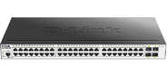 D-Link DGS-3000-52X / B,  L2 Managed Switch with 48 10 / 100 / 1000Base-T ports  and 4 10GBase-X SFP+ ports.16K Mac address,  802.3x Flow Control,  4K of 802.1Q VLAN,  VLAN Trunking,  802.1p Priority Queues,  Tr