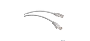 Шнур комм. Cabeus, кат. 5е, неэкр., U / UTP, RJ45 / RJ45, PVC, AWG24, 0.15м, серый