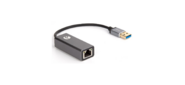 VCOM DU312M Кабель-переходник USB 3.0  (Am) --> LAN RJ-45 Ethernet 1000 Mbps,  Aluminum Shell