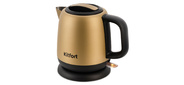 Чайник электрический Kitfort KT-6111 1л. 1630Вт золотистый / черный  (корпус: нержавеющая сталь)