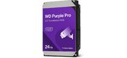 Жесткий диск WD SATA-III 24TB WD240PURP Surveillance Purple Pro  (7200rpm) 512Mb 3.5"