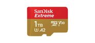 Флеш карта microSDXC 1024GB SanDisk EXTREME Class 10,  UHS-I,  W130,  R 190 МБ / с,  <SDSQXAV-1T00-GN6MN> без адаптера на SD