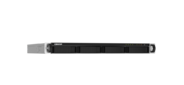 SMB QNAP TS-432PXU-2G 4-Bay quad-core AL324 64-bit 1.7 GHz rackmount NAS with 250W PSU,  2GB DDR4 UDIMM RAM  (max 1x16GB),  SATA 6Gb / s,  2x 10GbE SFP+ LAN,  2x2.5 GbE LAN,  1x PCIe Gen2 x2 slot. W / o RAIL-B02