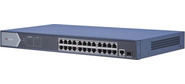 Коммутатор Hikvision DS-3E0526P-E 25G 1SFP 24PoE+ 270W неуправляемый