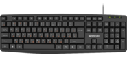 Defender Клавиатура проводная Concept HB-164 RU, черный, 104+FN, 1.8м